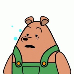 Bear Cartoon Sleepy Tired Meme GIF