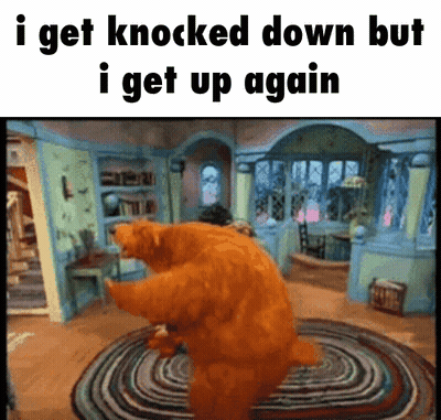 Bear Dancing I Get Knocked Down But I Get Up Again GIF