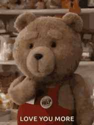 Bear Flying Kiss Funny Love GIF