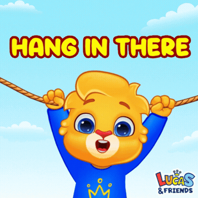 Bear Hanging From Rope Lucas And Friends GIF