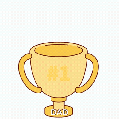 Bear Holding Sign Saying The Best Dad GIF
