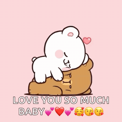Bear Hugging Another Bear Love You So Much Baby GIF