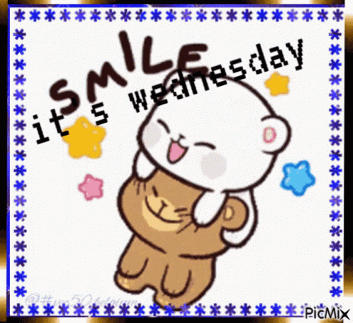 Bear Hugging Bear With Smile It's Wednesday GIF