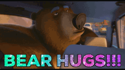 Bear Hugs Car Animal Crackers GIF