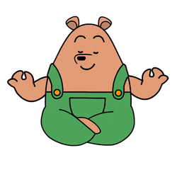 Bear In Green Pants Just Stay Calm GIF