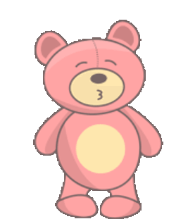 Bear Kiss Sticker GIF