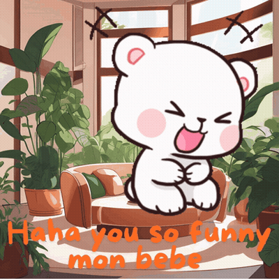 Bear Laughing Haha You So Funny Mon Bebe GIF