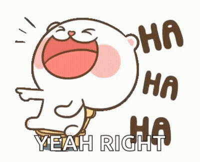 Bear Laughing Saying Yeah Right GIF