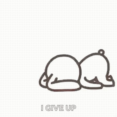 Bear Laying Down Saying I Give Up GIF