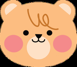 Bear Love Hearts Eyes GIF