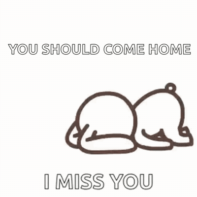 Bear Lying Down Saying I Miss You GIF