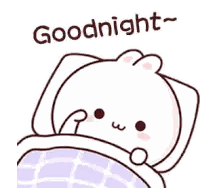 Bear Lying In Bed Goodnight Sticker