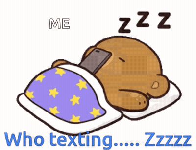 Bear Lying Phone Head Texting Me Who Zzzz GIF