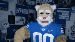 Bear Mascot Playing Rock Paper Scissors GIF