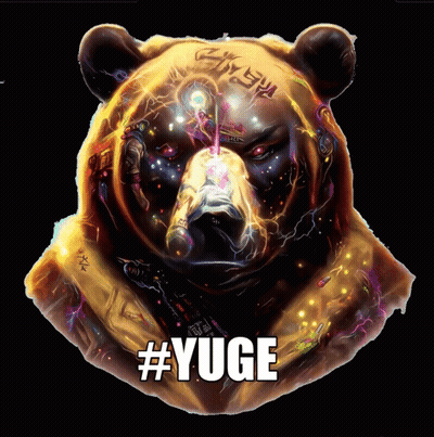 Bear Painting With #Yuge GIF
