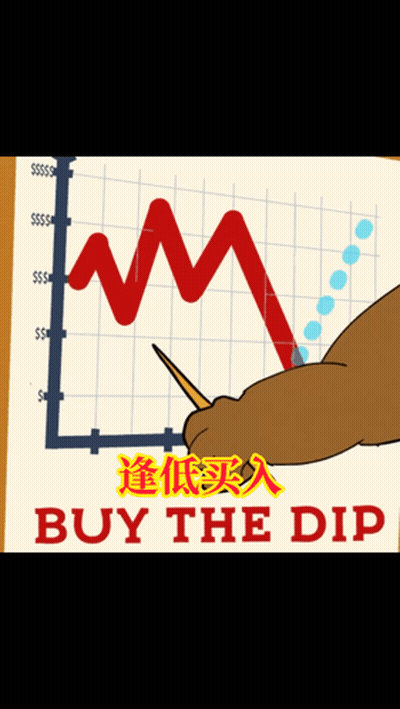 Bear Pointing At Graph Saying Buy The Dip GIF