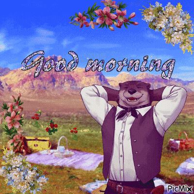Bear Saying Good Morning GIF