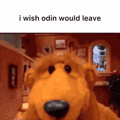 Bear Saying I Wish Odin Would Leave GIF