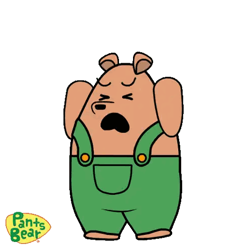 Bear Saying No No Sticker