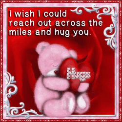 Bear Sending You A Hug Love Letter Card GIF