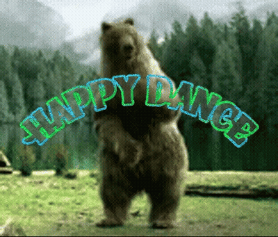Bear Standing On Hind Legs Happy Dance GIF
