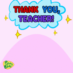 Bear Teacher Thank You Greeting GIF