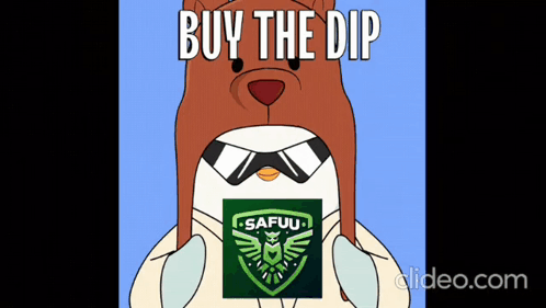 Bear Wearing Hat With Buy The Dip GIF