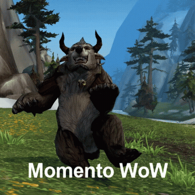 Bear With Horns Saying Momento Wow GIF