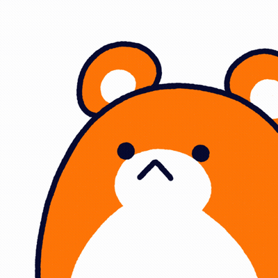 Bear With Mustache And Star Background GIF