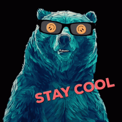 Bear With Sunglasses Stay Cool GIF