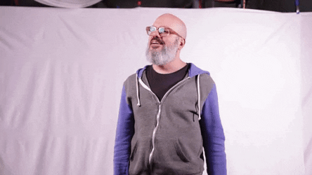 Beard Guy Packing Bags GIF