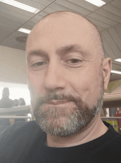 Bearded Bald Man GIF