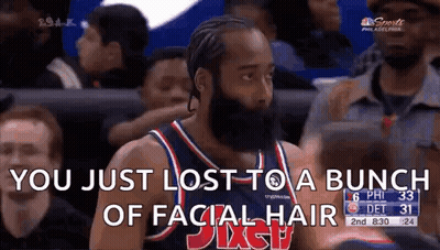 Bearded Basketball Player Talking To Crowd In Stands GIF
