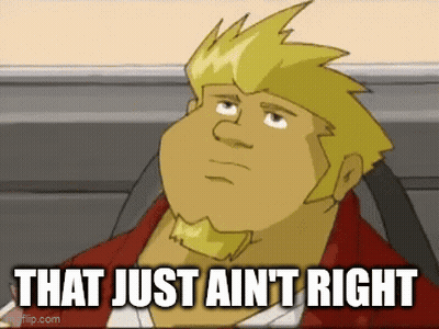 Bearded Cartoon Man Sitting In Car Saying That Just Ain't Right GIF