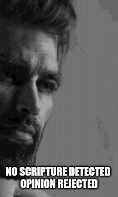 Bearded Crying Man No Scripture Detected Opinion Rejected GIF
