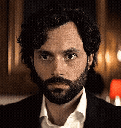 Bearded Curly Man In Suit And White Shirt GIF