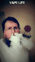 Bearded Guy Vape Life GIF
