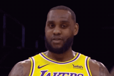 Bearded Lakers Player In Yellow And Purple GIF