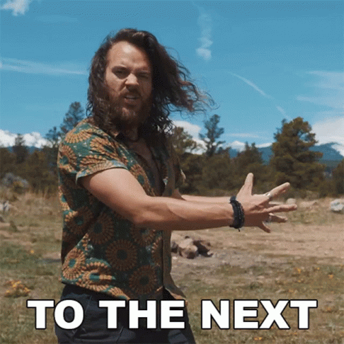 Bearded Long Hair Man Field To The Next GIF