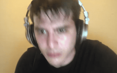 Bearded Long-Haired Man Saying Me When Gaming Medusa GIF