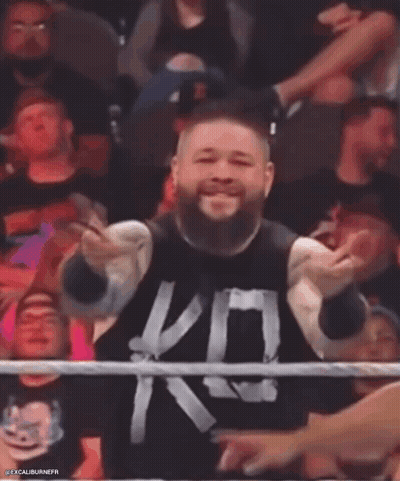 Bearded Man And Referee In Ring GIF