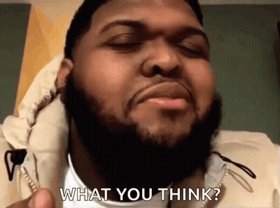 Bearded Man Asking What You Think GIF