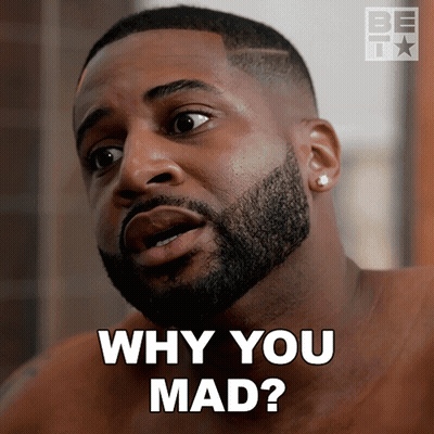Bearded Man Asking Why You Mad GIF