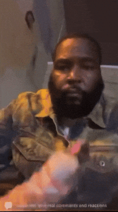 Bearded Man At Computer With Real Comments And Reactions GIF