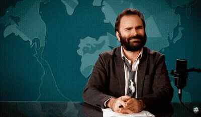 Bearded Man At Microphone Saying Wut GIF