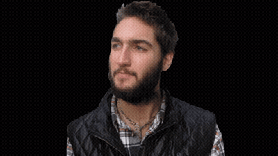 Bearded Man Best Blogger Black Background GIF