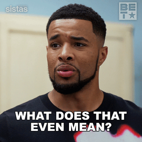 Bearded Man Black Shirt What Does That Even Mean GIF