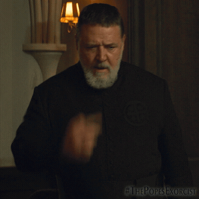 Bearded Man By Lamp #Thepopesexorcist GIF