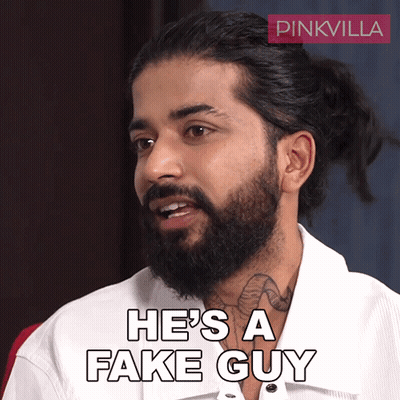 Bearded Man Called Fake GIF