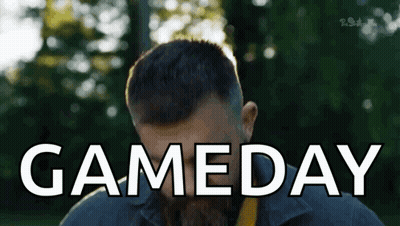 Bearded Man Covering Face Gameday GIF